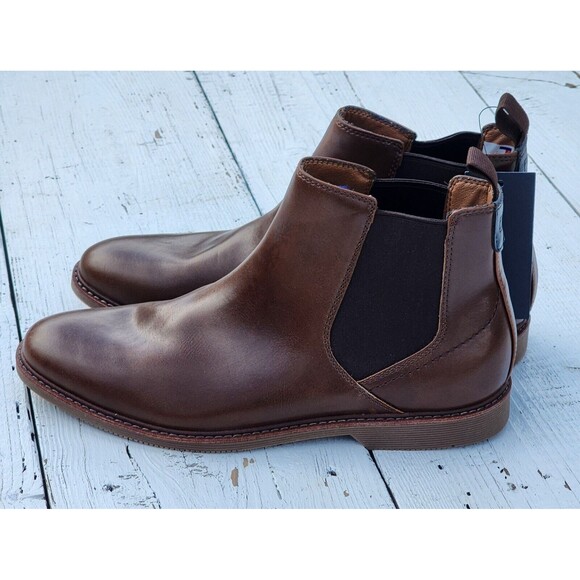 Tommy Hilfiger Men's Brown Risten Boots Sz US 8 EU 41 - Picture 6 of 14